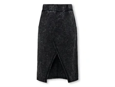 Kids ONLY black washed sweatnederdel